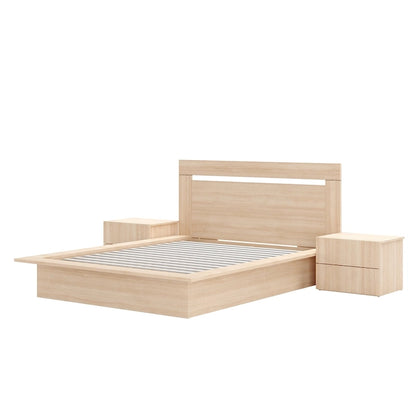 4-Piece Bedroom Set with Bed, Headboard, and 2 Nightstands