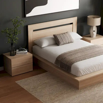4-Piece Bedroom Set with Bed, Headboard, and 2 Nightstands