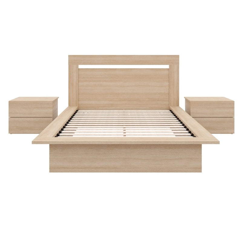 4-Piece Bedroom Set with Bed, Headboard, and 2 Nightstands