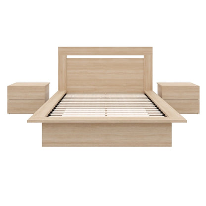 4-Piece Bedroom Set with Bed, Headboard, and 2 Nightstands