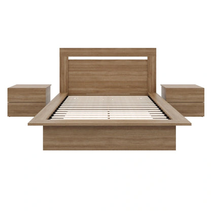 4-Piece Bedroom Set with Bed, Headboard, and 2 Nightstands
