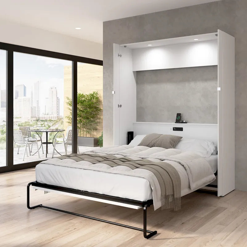  Avalon High-Gloss Murphy Bed for Multipurpose Spaces