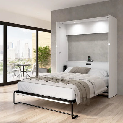  Avalon High-Gloss Murphy Bed for Multipurpose Spaces