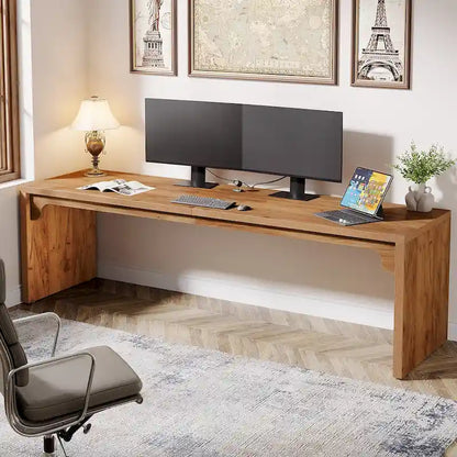 70.87 Extra Long Computer Desk, 2 Person Desk for Home Office