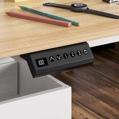 Sit-to-Stand Desk Spacious and Sturdy with Adjustable Height Feature