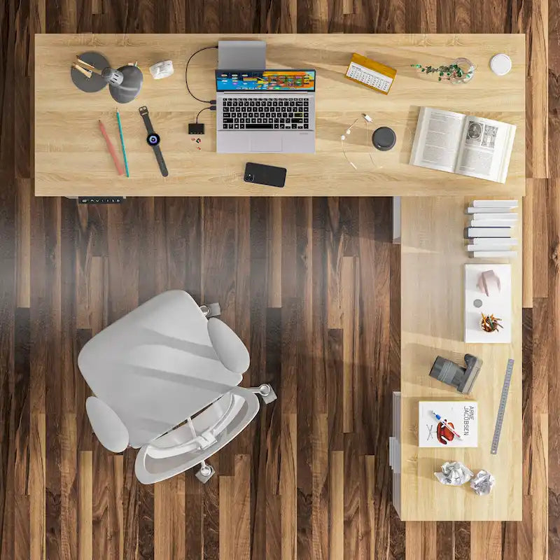 Sit-to-Stand Desk Spacious and Sturdy with Adjustable Height Feature