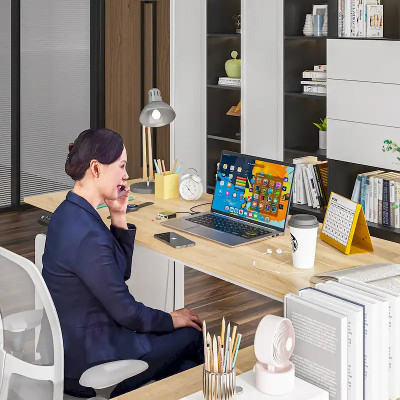 Sit-to-Stand Desk Spacious and Sturdy with Adjustable Height Feature