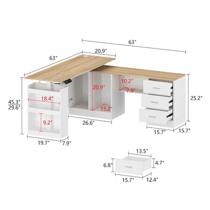 Sit-to-Stand Desk Spacious and Sturdy with Adjustable Height Feature