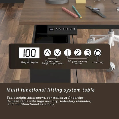 Sit-to-Stand Desk Spacious and Sturdy with Adjustable Height Feature