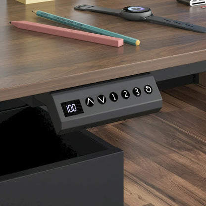 Sit-to-Stand Desk Spacious and Sturdy with Adjustable Height Feature