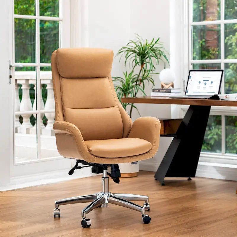 Modern High Back Adjustable Swivel Office Chair with Wheels Ergonomic