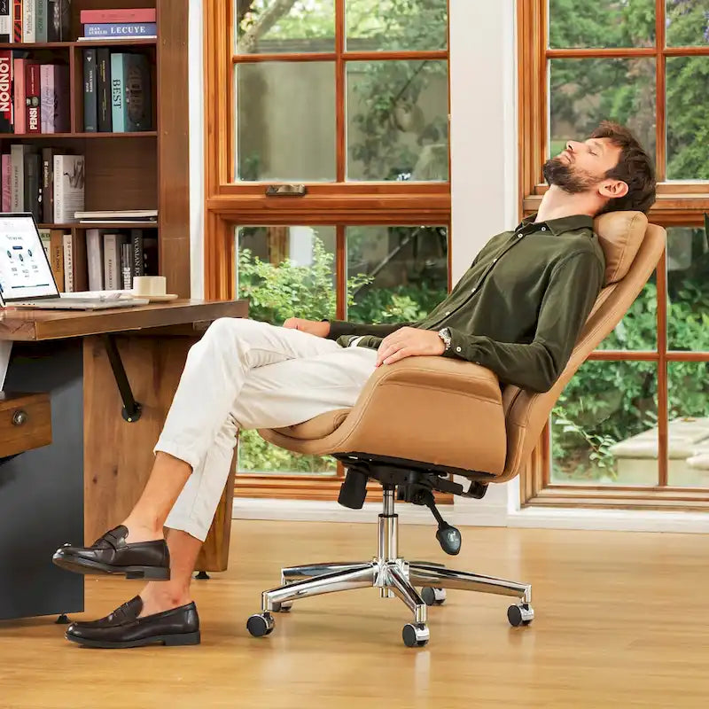 Modern High Back Adjustable Swivel Office Chair with Wheels Ergonomic