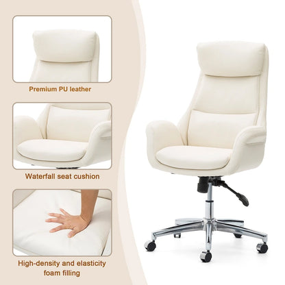 Modern High Back Adjustable Swivel Office Chair with Wheels Ergonomic