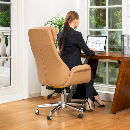 Modern High Back Adjustable Swivel Office Chair with Wheels Ergonomic