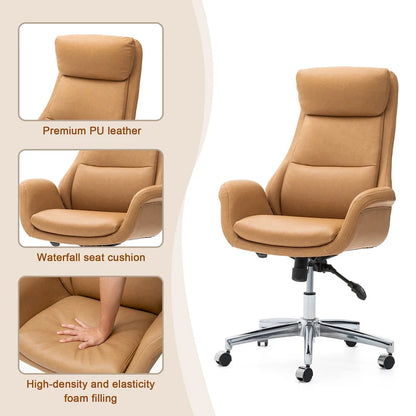 Modern High Back Adjustable Swivel Office Chair with Wheels Ergonomic