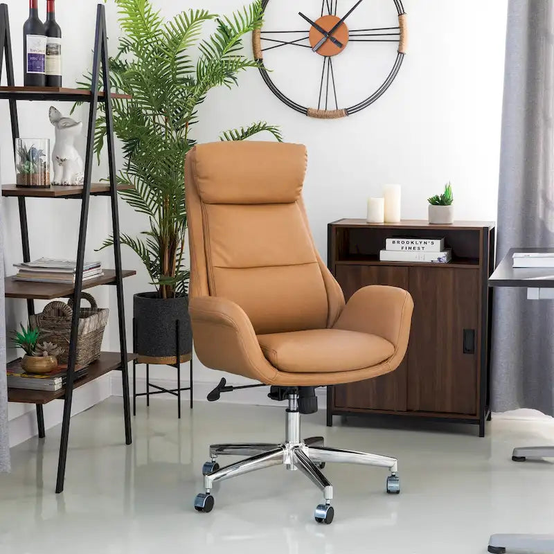 Modern High Back Adjustable Swivel Office Chair with Wheels Ergonomic