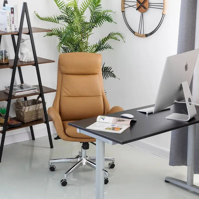 Modern High Back Adjustable Swivel Office Chair with Wheels Ergonomic