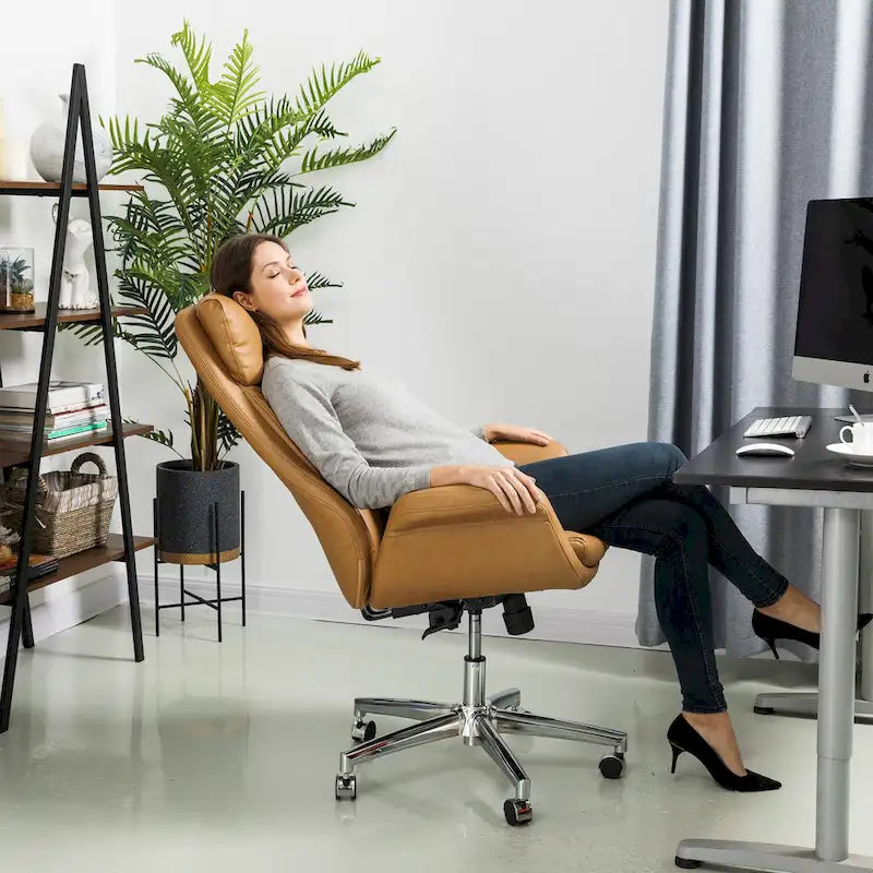 Modern High Back Adjustable Swivel Office Chair with Wheels Ergonomic