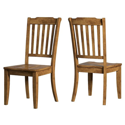 Slat-back Wood Dining Chairs (Set of 2) by iNSPIRE Q Classic
