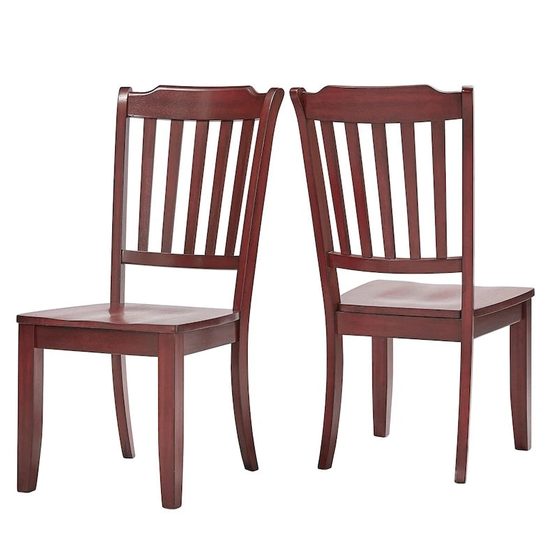 Slat-back Wood Dining Chairs (Set of 2) by iNSPIRE Q Classic