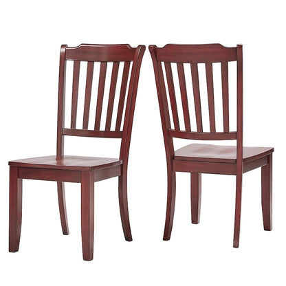 Slat-back Wood Dining Chairs (Set of 2) by iNSPIRE Q Classic