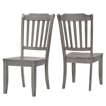 Slat-back Wood Dining Chairs (Set of 2) by iNSPIRE Q Classic