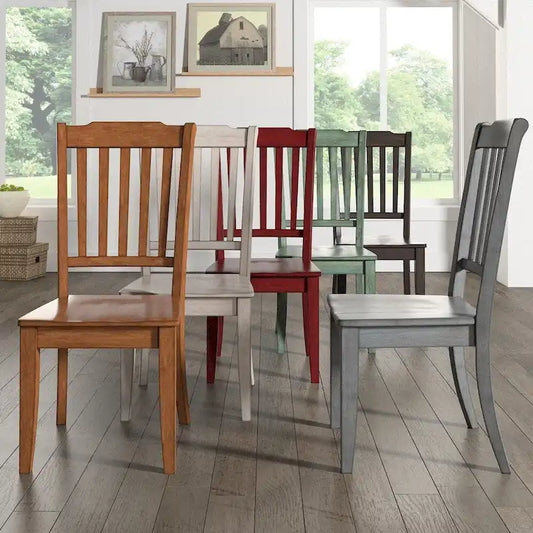  Slat-back Wood Dining Chairs (Set of 2) by iNSPIRE Q Classic