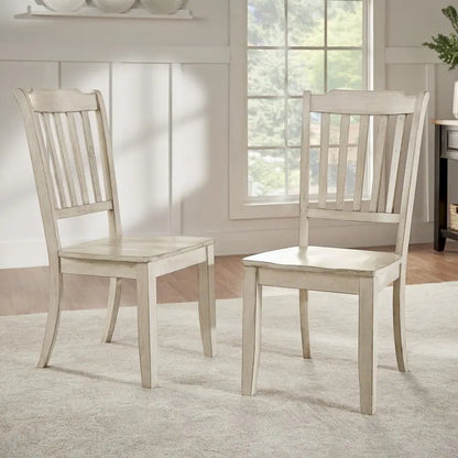 Slat-back Wood Dining Chairs (Set of 2) by iNSPIRE Q Classic
