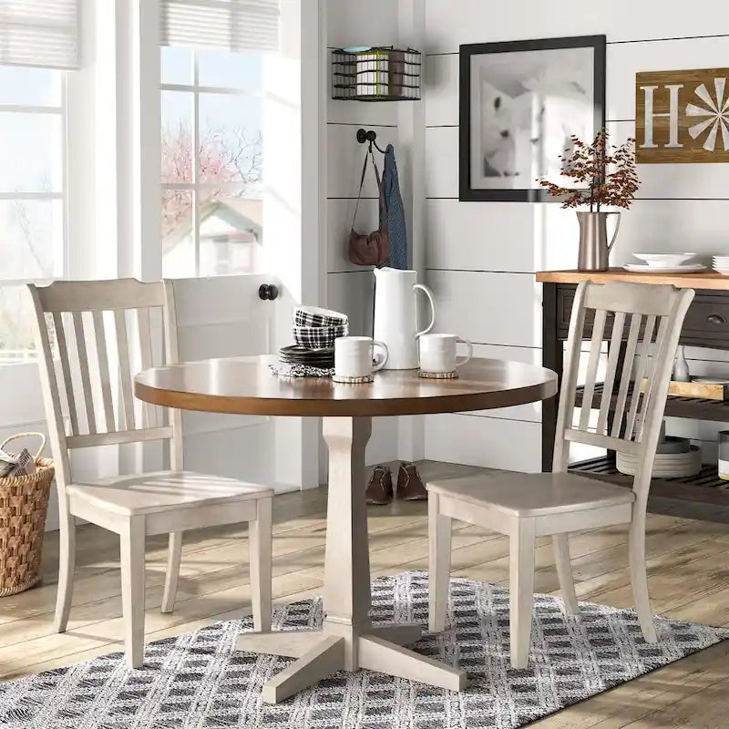 Slat-back Wood Dining Chairs (Set of 2) by iNSPIRE Q Classic
