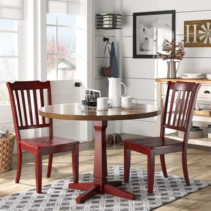 Slat-back Wood Dining Chairs (Set of 2) by iNSPIRE Q Classic