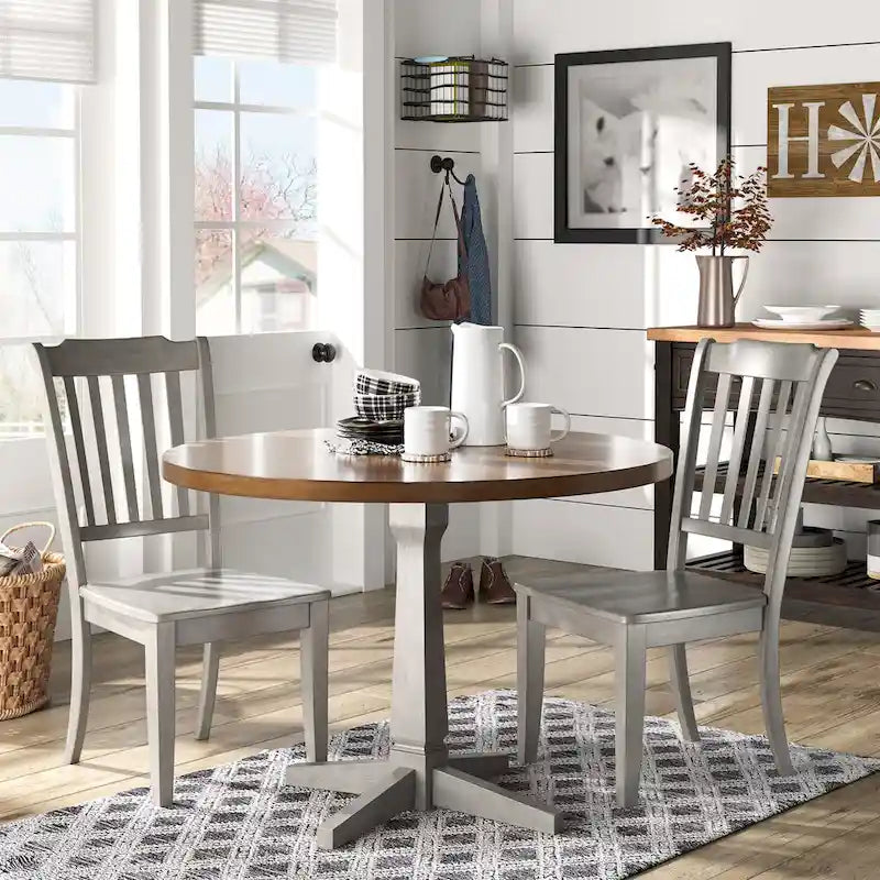 Slat-back Wood Dining Chairs (Set of 2) by iNSPIRE Q Classic
