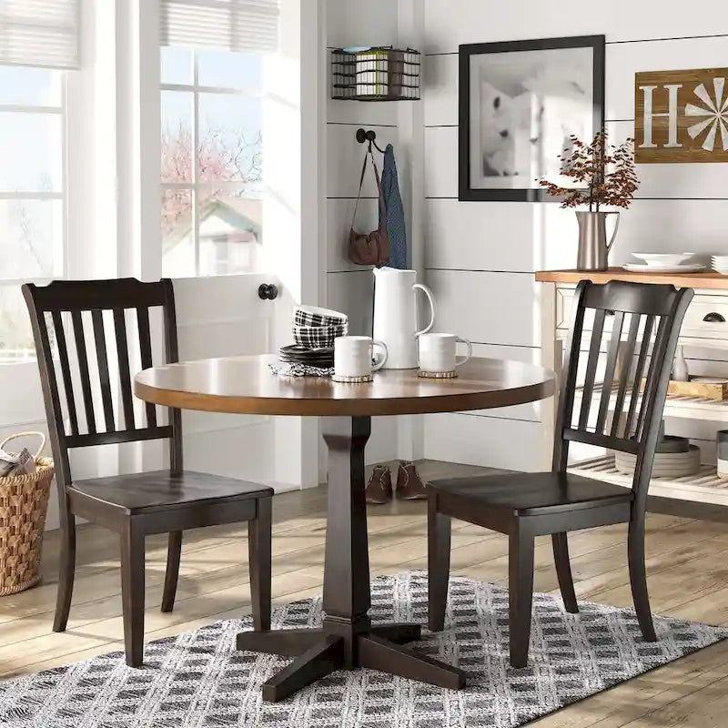 Slat-back Wood Dining Chairs (Set of 2) by iNSPIRE Q Classic