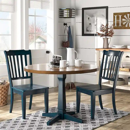 Slat-back Wood Dining Chairs (Set of 2) by iNSPIRE Q Classic