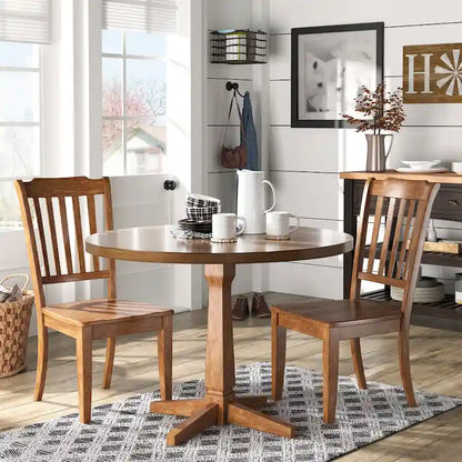 Slat-back Wood Dining Chairs (Set of 2) by iNSPIRE Q Classic