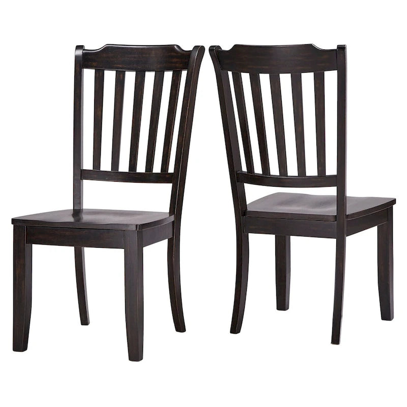 Slat-back Wood Dining Chairs (Set of 2) by iNSPIRE Q Classic