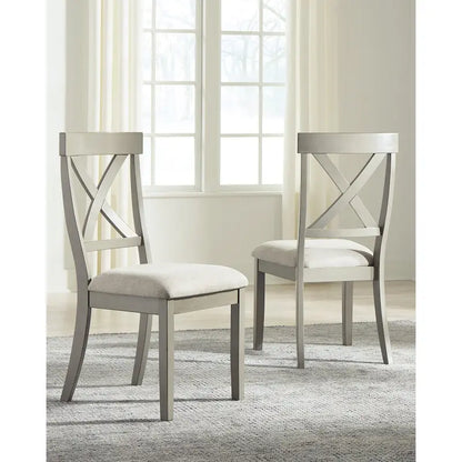 Gray 7-Piece Dining Table and Chair Set
