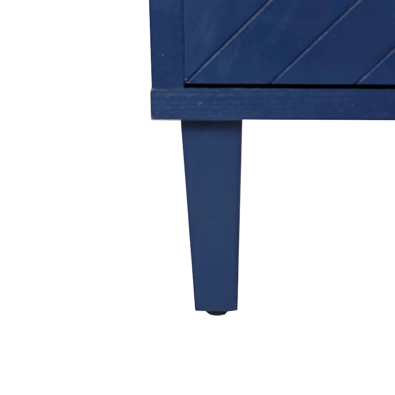 Unique Stylish 4-Door Storage Cabinet with Pine Legs Sideboard Buffets