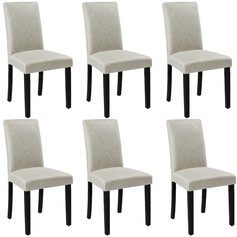 Dining Chairs Set of 2/4/6, Upholstered Kitchen Chairs Dining Room Side Chair with Padded Seat Back