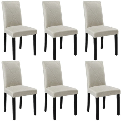 Dining Chairs Set of 2/4/6, Upholstered Kitchen Chairs Dining Room Side Chair with Padded Seat Back