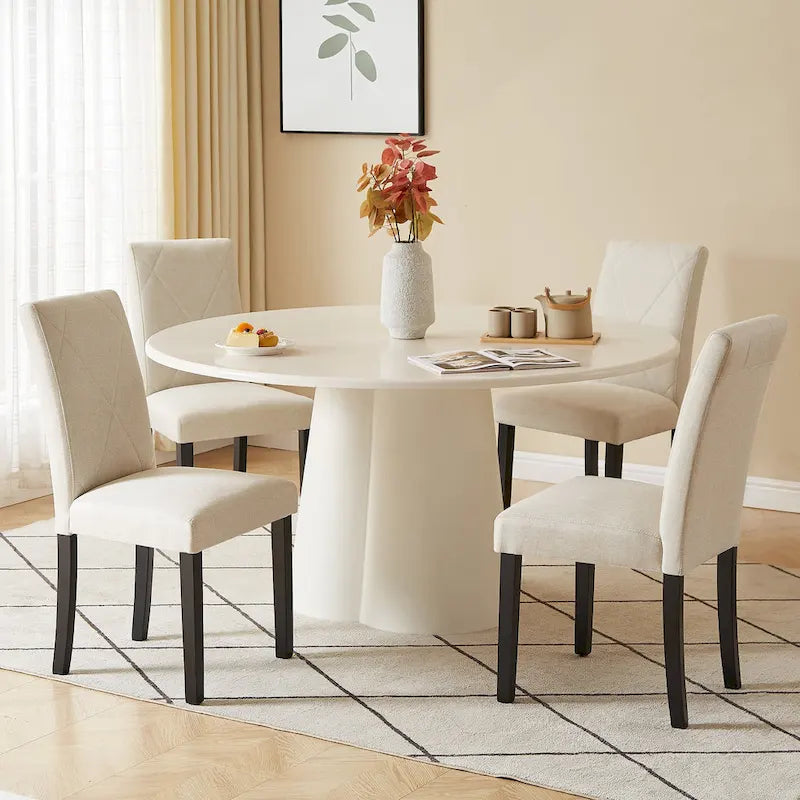  Dining Chairs Set of 2/4/6, Upholstered Kitchen Chairs Dining Room Side Chair with Padded Seat Back