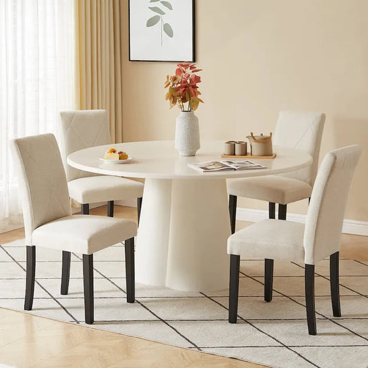  Dining Chairs Set of 2/4/6, Upholstered Kitchen Chairs Dining Room Side Chair with Padded Seat Back