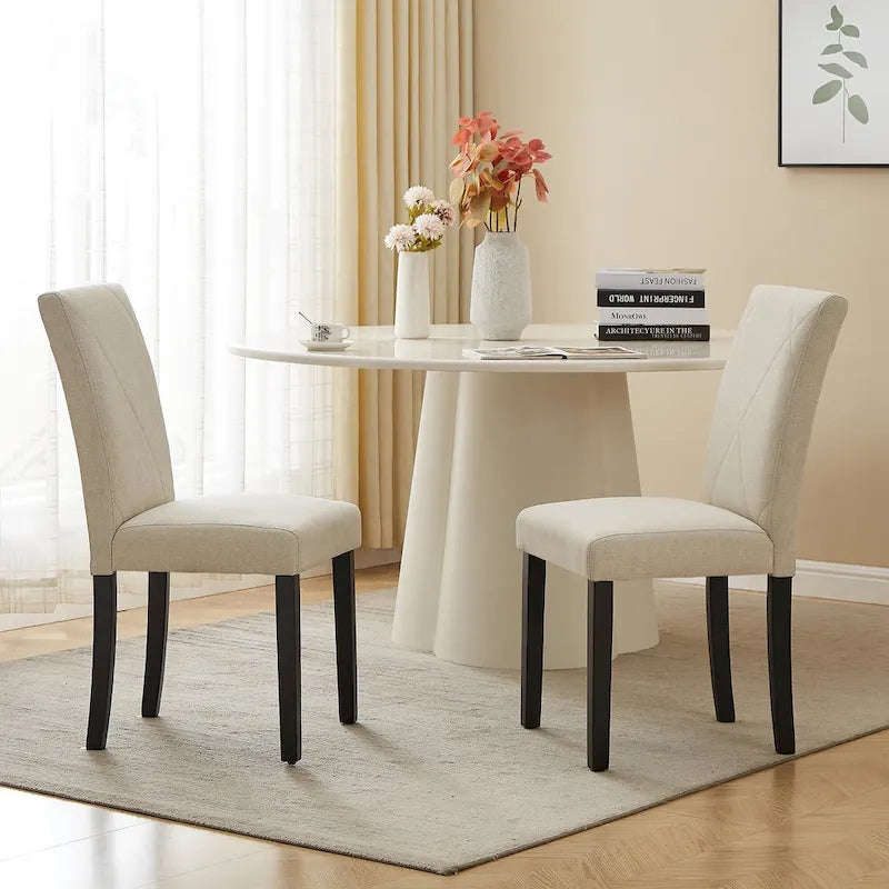 Dining Chairs Set of 2/4/6, Upholstered Kitchen Chairs Dining Room Side Chair with Padded Seat Back
