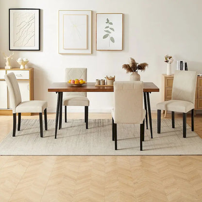 Dining Chairs Set of 2/4/6, Upholstered Kitchen Chairs Dining Room Side Chair with Padded Seat Back