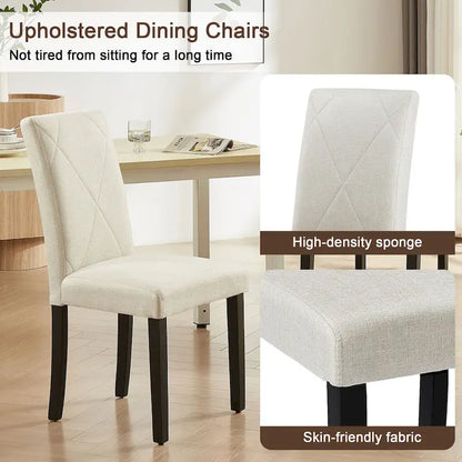 Dining Chairs Set of 2/4/6, Upholstered Kitchen Chairs Dining Room Side Chair with Padded Seat Back