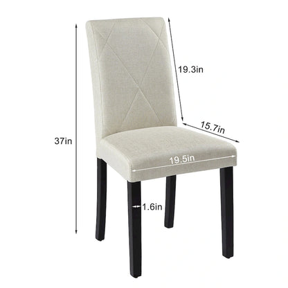 Dining Chairs Set of 2/4/6, Upholstered Kitchen Chairs Dining Room Side Chair with Padded Seat Back