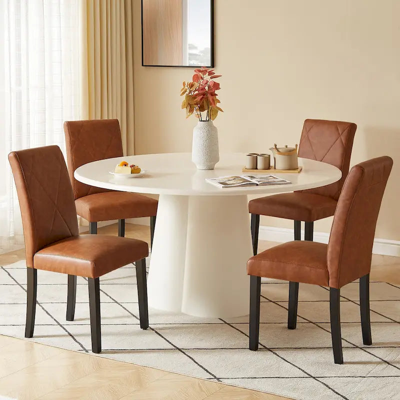 Dining Chairs Set of 2/4/6, Upholstered Kitchen Chairs Dining Room Side Chair with Padded Seat Back
