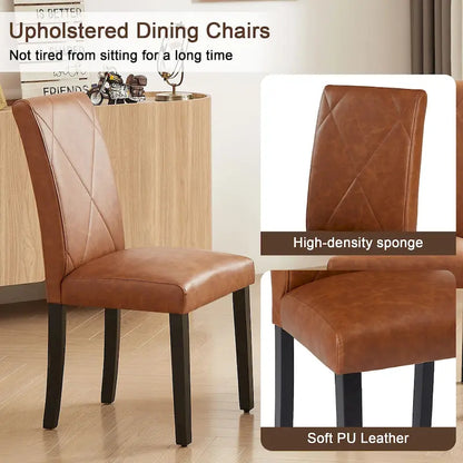 Dining Chairs Set of 2/4/6, Upholstered Kitchen Chairs Dining Room Side Chair with Padded Seat Back
