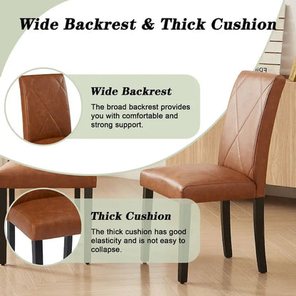 Dining Chairs Set of 2/4/6, Upholstered Kitchen Chairs Dining Room Side Chair with Padded Seat Back