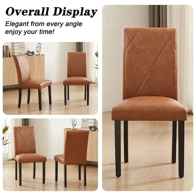 Dining Chairs Set of 2/4/6, Upholstered Kitchen Chairs Dining Room Side Chair with Padded Seat Back