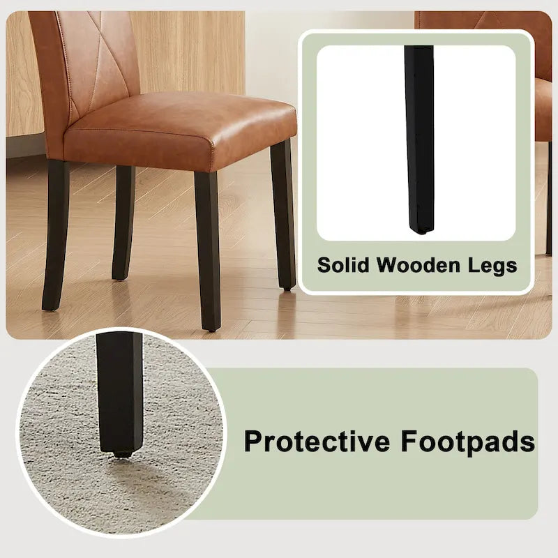 Dining Chairs Set of 2/4/6, Upholstered Kitchen Chairs Dining Room Side Chair with Padded Seat Back
